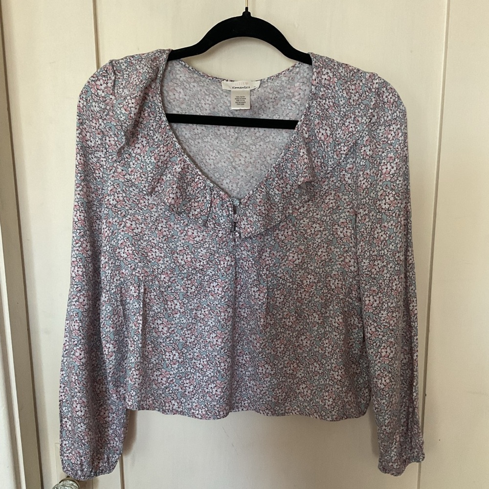 URBAN Romantics Pink and greenish Floral Fabric size s